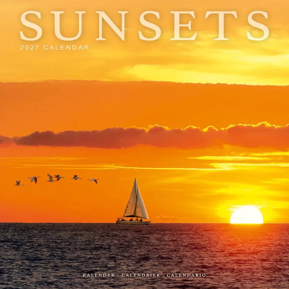 Zonsondergangen Kalender 2027 de Avonside en Multicolore – photo produit