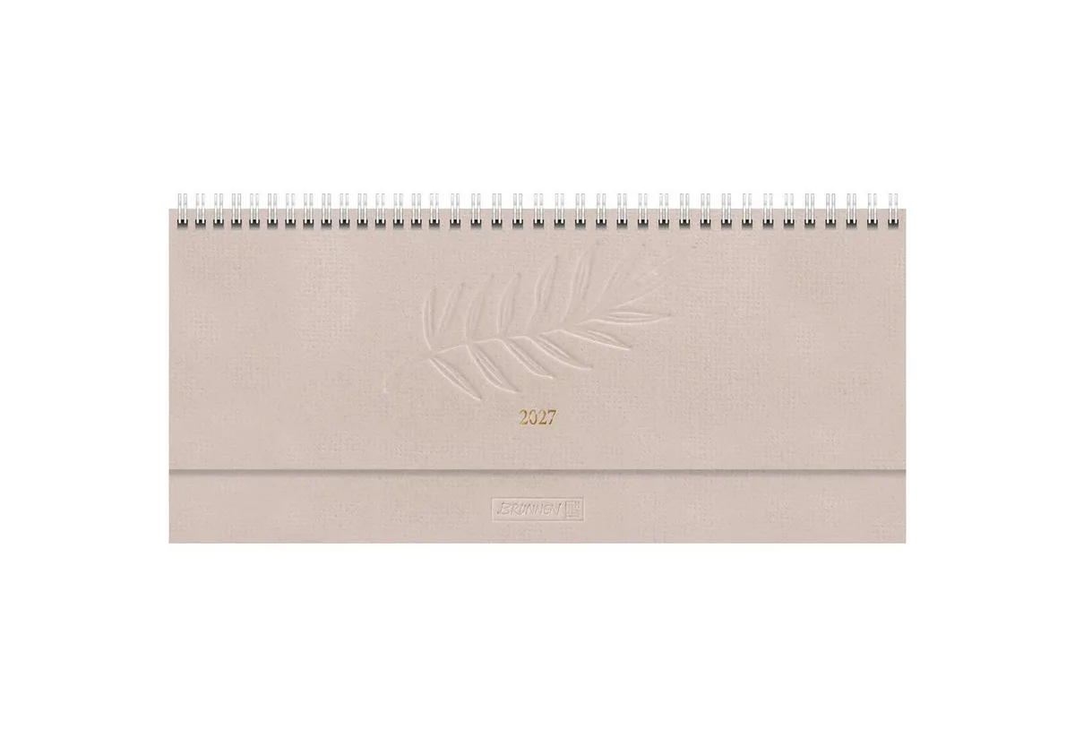 Taschenkalender BRUNNEN 1077267017 Querterminbuch Mod. 772 2027 297×105 mm, Karton,... de Baier & Schneider – photo produit
