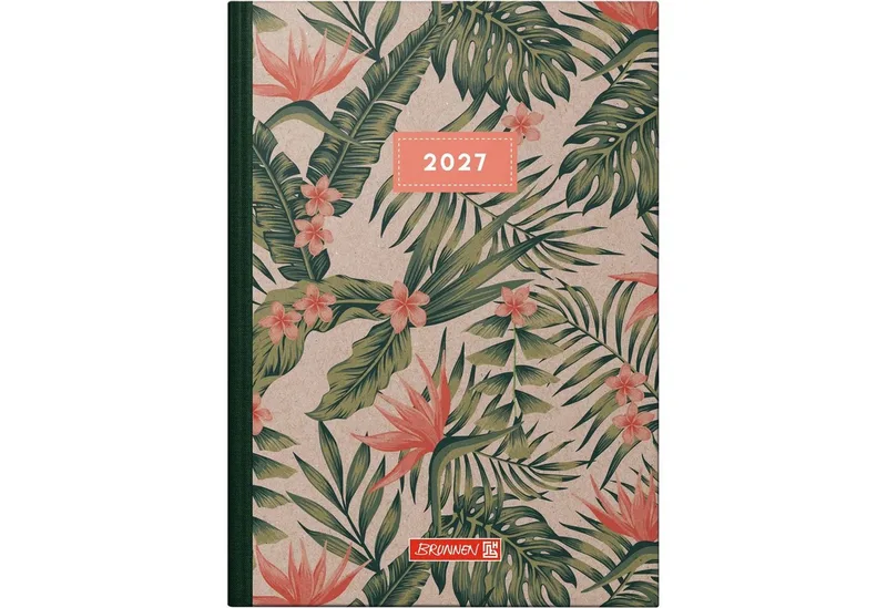 Taschenkalender BRUNNEN 1079515017 Buchkalender Mod. 795 2027 "Tropical" A5, Papier by Baier & Schneider – product photo
