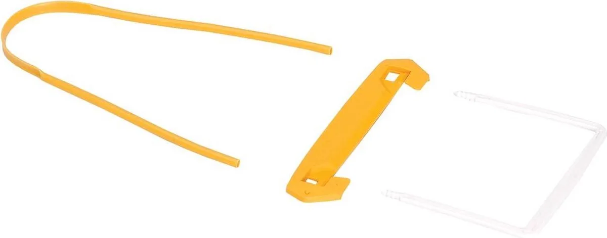 archiefbinder tube clip 3delig geel-wit 100 stuks fra Bankers Box i Gul – produktbillede