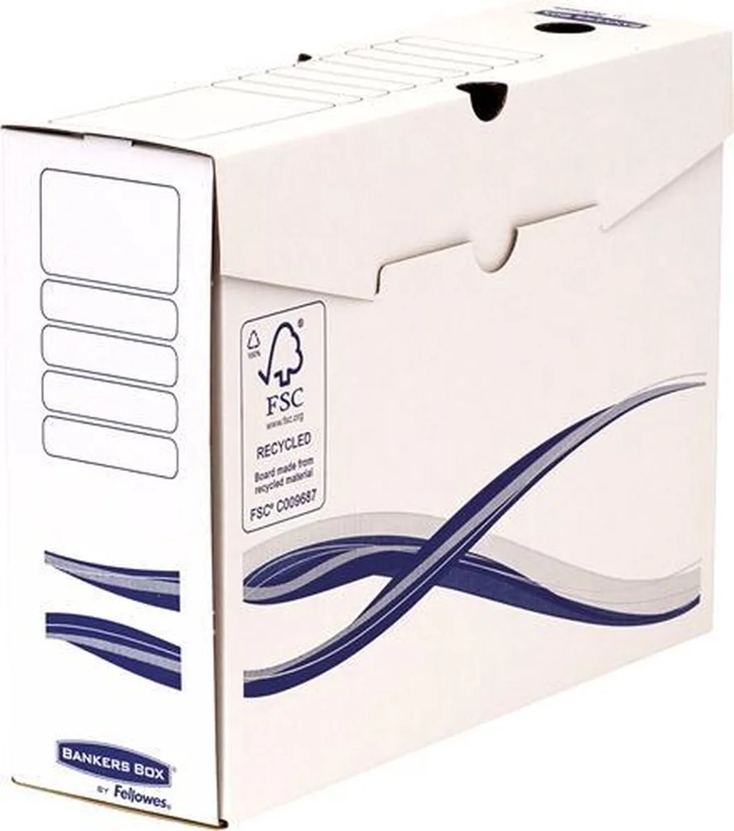 archiefdoos Basic - 100mm - A4 - 10pk - FSC gecertificeerd - Zuurvrij de Bankers Box en Blanc – photo produit