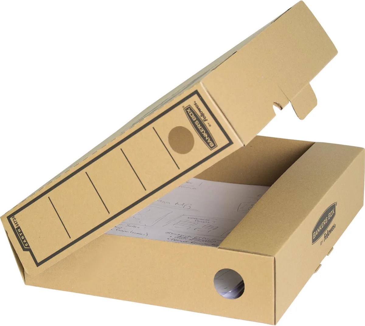 Earth Series box file transfer archiefdoos ft A4 de Bankers Box en Marron – photo produit