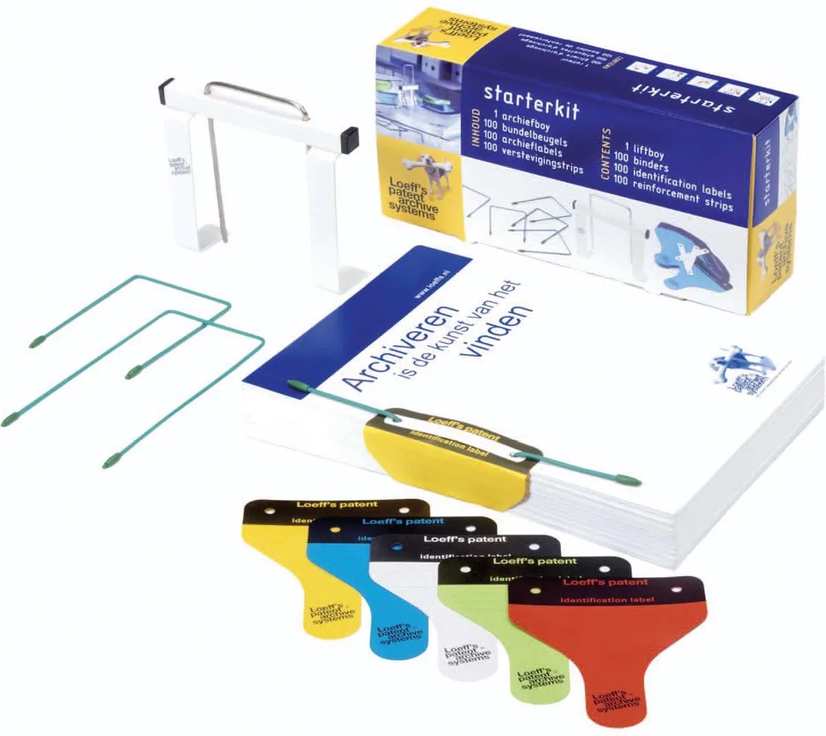 Loeff's Archiefbeugels - Liftboy - complete starter kit von Bankers Box in Mehrfarbig – Produktfoto