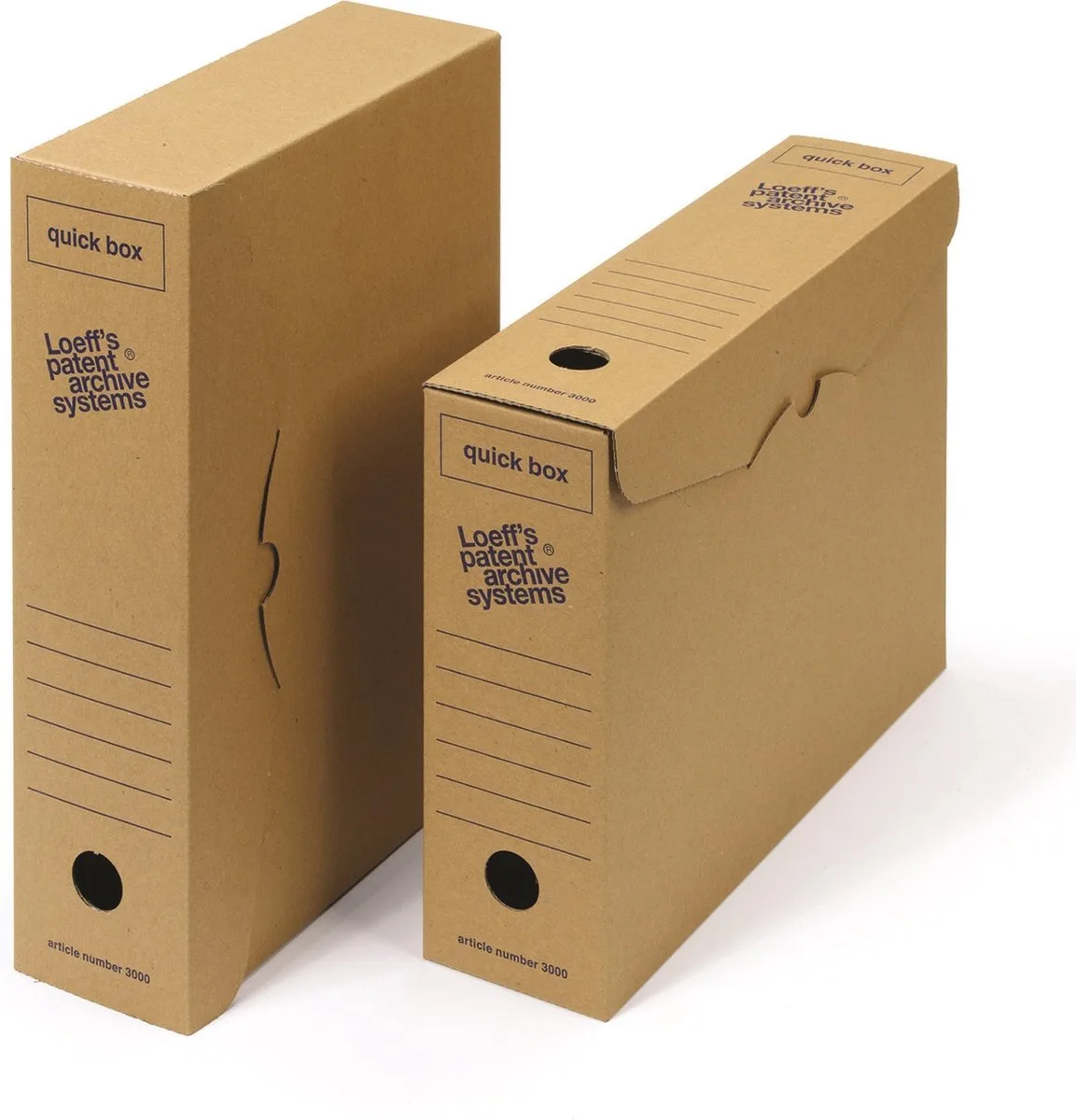 Loeff's Archiefdozen Quick Box A4 33,5 x 24 x 8 cm 50 stuks FSC von Bankers Box in Braun – Produktfoto