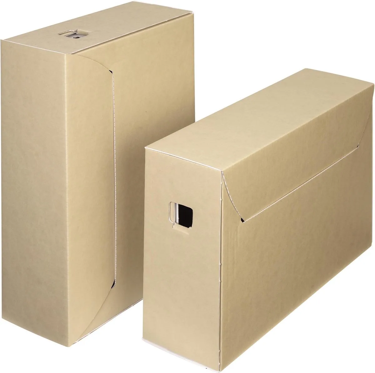Loeff's Archiefdozen zuurvrij 30+ jaar ICN3 ISO 39 x 26,5 x 12 cm 50 stuks fra Bankers Box i Brun – produktbillede