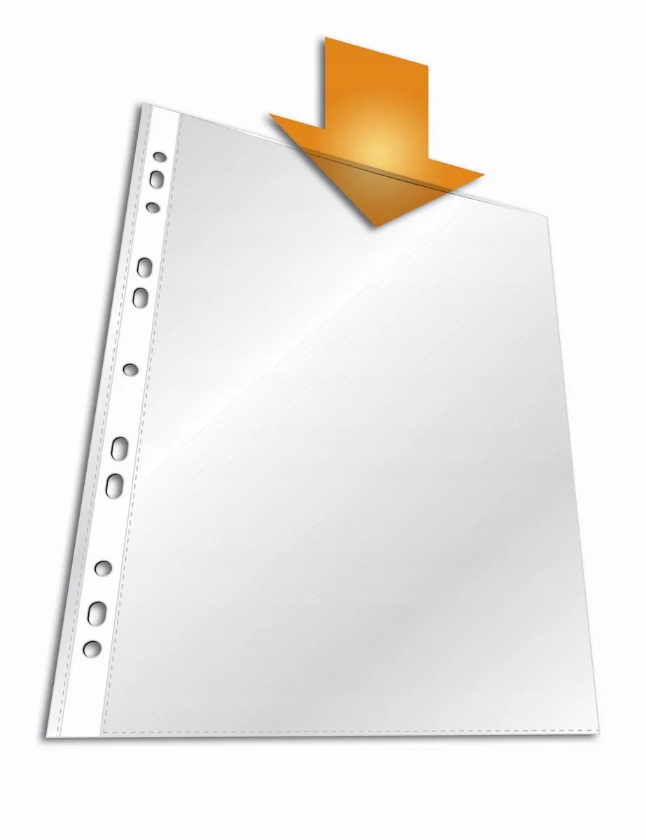 A4 documenthoezen, 100st, structuur de Bantex en Transparent – photo produit