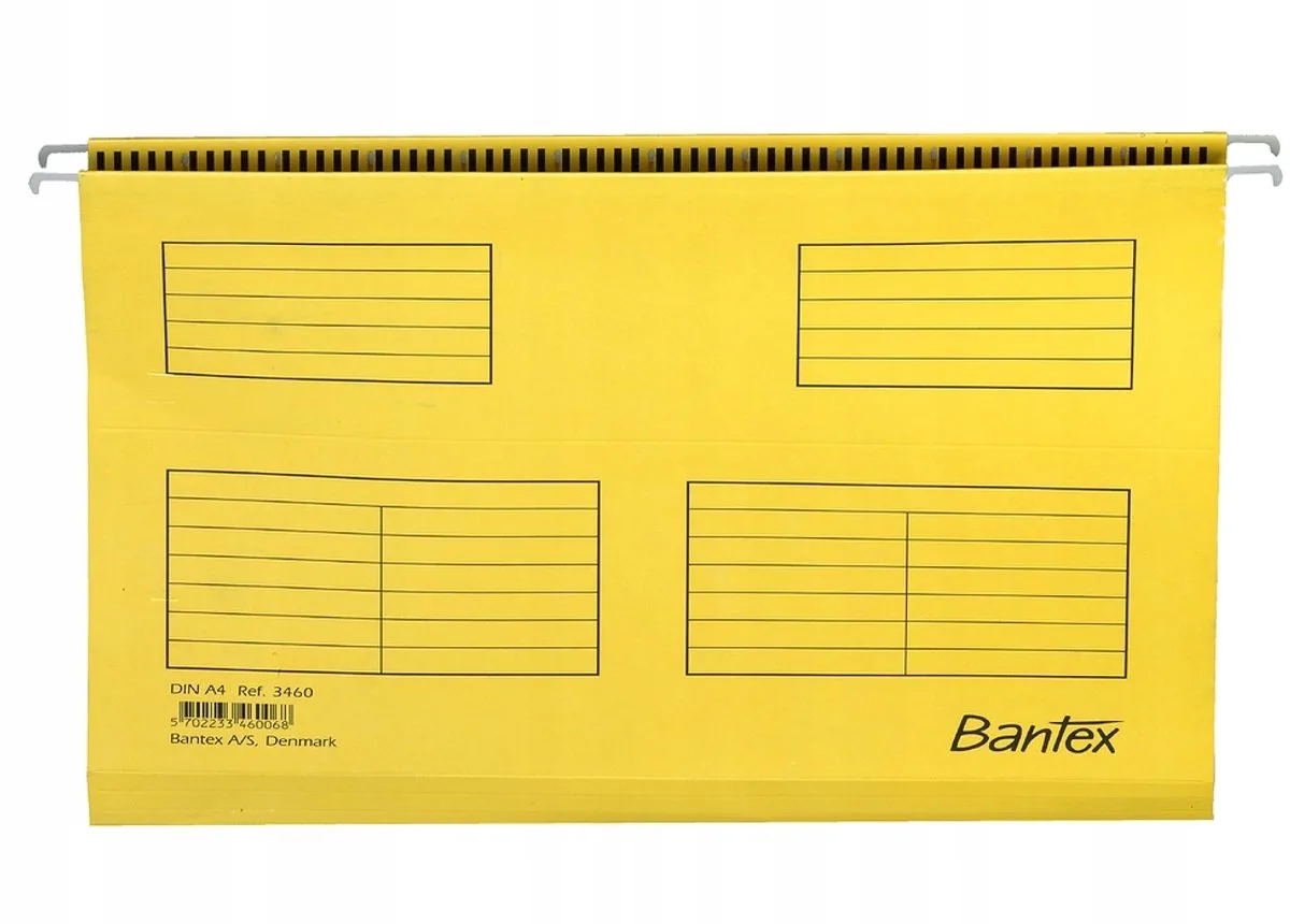 A4 Hangmap Standaard Geel - 330 Vel de Bantex – photo produit