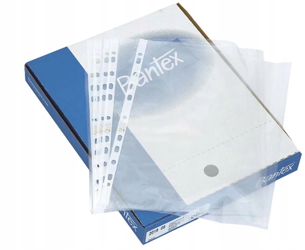 A4 Kristalheldere Documenthoezen - 100 stuks de Bantex en Kristalhelder – photo produit