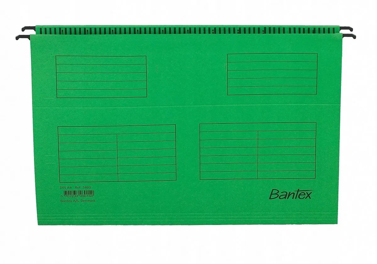 Hangmap A4 Standaard - 330 Vel de Bantex en Vert – photo produit