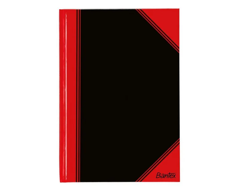 Notizbuch Chinakladde, 96 Blatt, mit Hardcover fra Bantex i Rød, Sort – produktbillede
