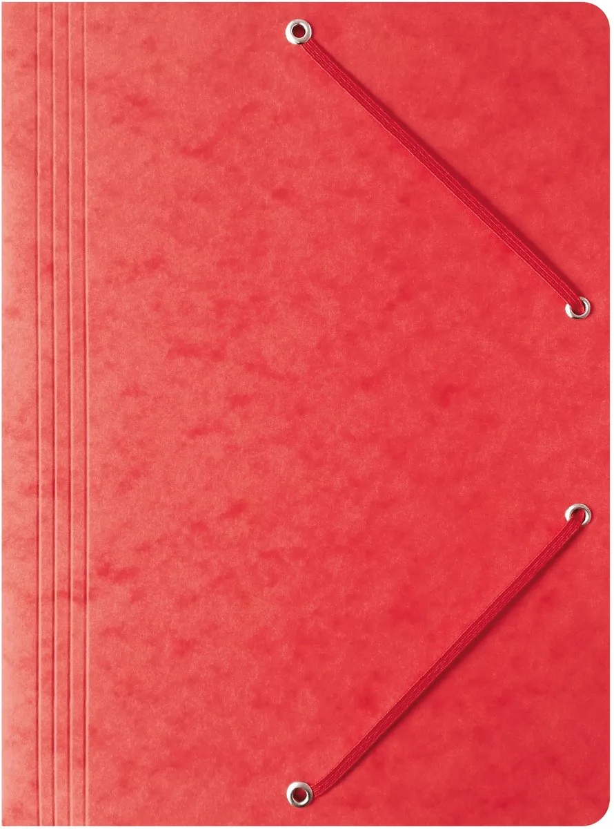 Preszpan Map A4 Rood met Elastiek - 1 Stuk van Bantex – productfoto