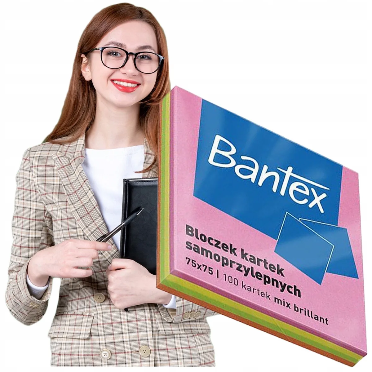 Zelfklevende Notitieblaadjes - Sterke Lijm by Bantex in Diverse Kleuren – product photo