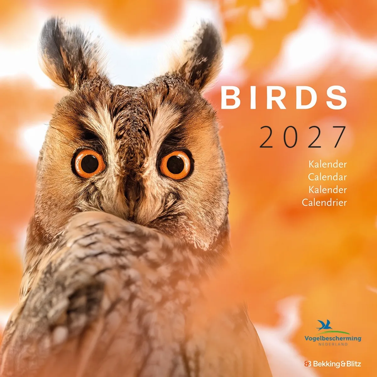 Birds Kalender 2027 van Bekking & Blitz in Bruin – productfoto