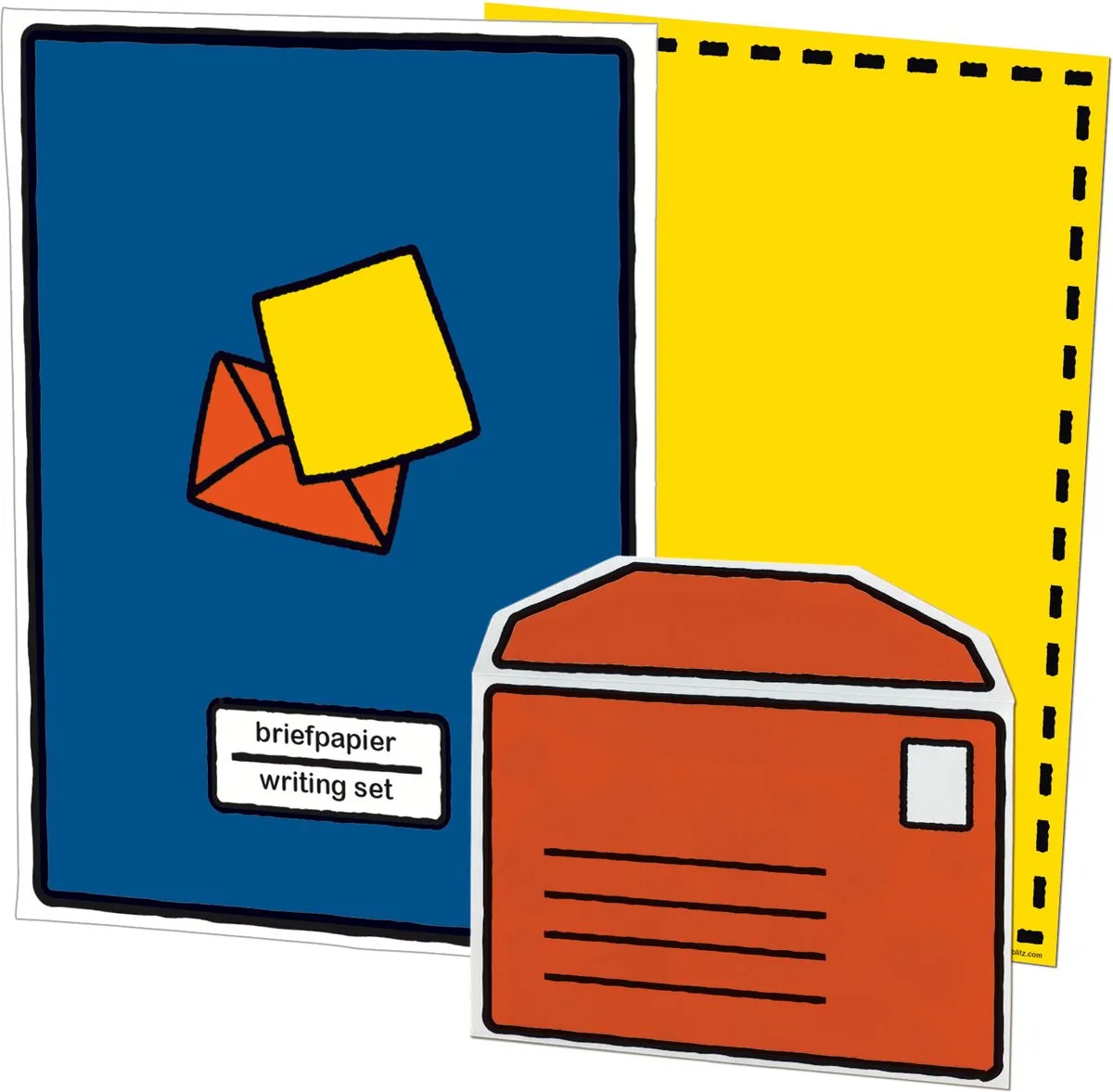 Briefpapier - 10 vellen briefpapier - Inclusief enveloppen - Kunst - Uniek design - Simply Bruna - Dick Bruna från Bekking & Blitz i Flerfärgad – produktbild