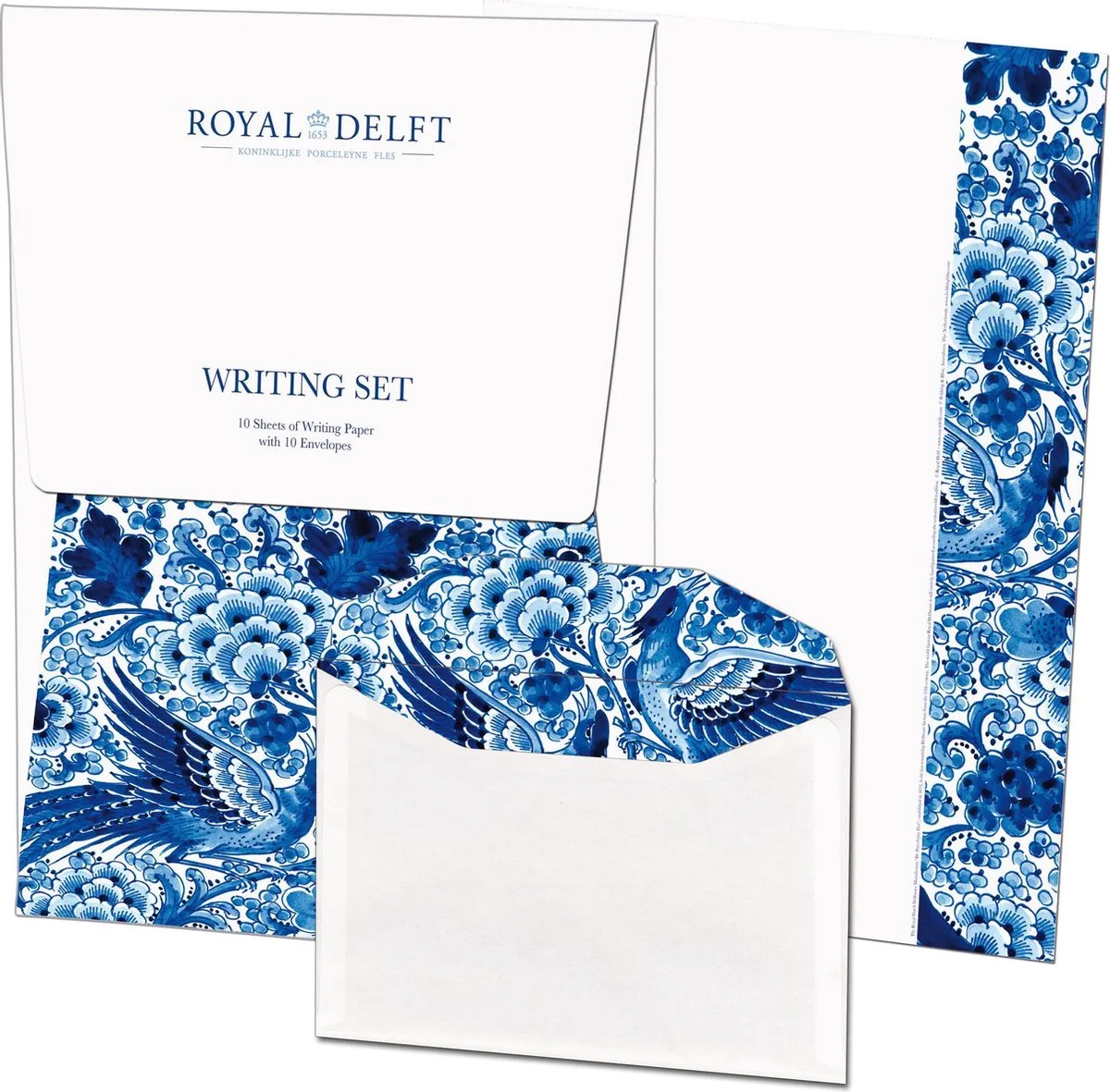 Briefpapier met enveloppen: Royal Delft från Bekking & Blitz i Delfts Blauw – produktbild