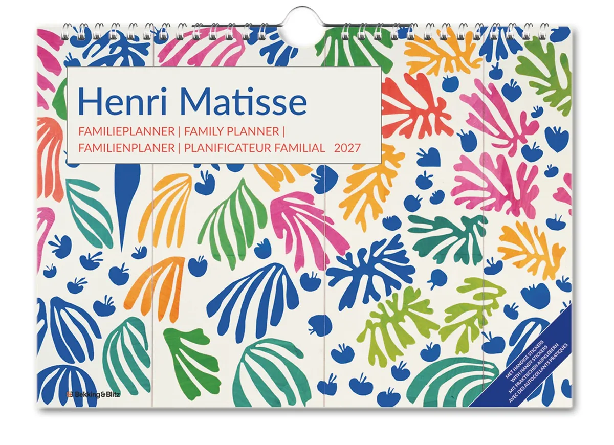 FamiliePlanner Henri Matisse Kalender 2027 de Bekking & Blitz en Multicolore – photo produit
