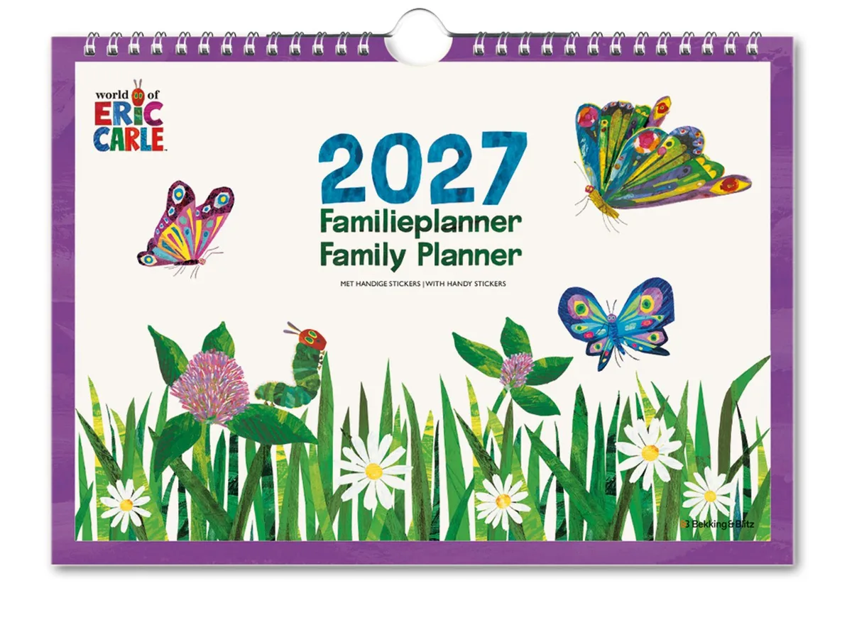 FamiliePlanner Rupsje Nooitgenoeg Kalender 2027 by Bekking & Blitz in Multicolour – product photo