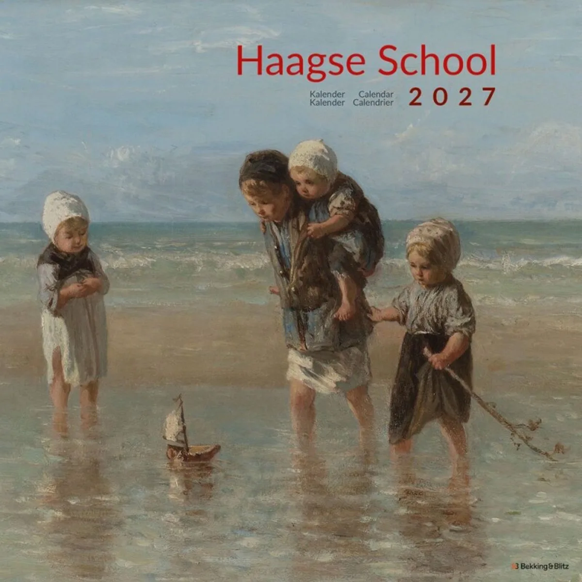 Haagse School Kalender 2027 fra Bekking & Blitz i Rød – produktbillede