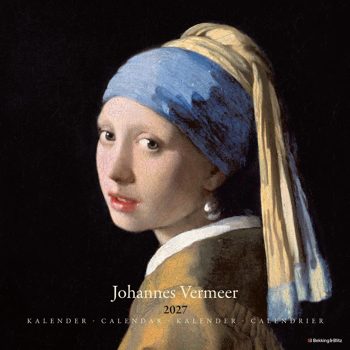 Johannes Vermeer Kalender 2027 de Bekking & Blitz en Multicolore – photo produit