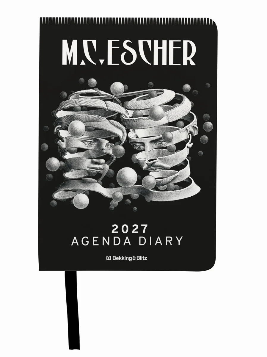 M. C. Escher Mini Agenda 2027 van Bekking & Blitz in Wit – productfoto