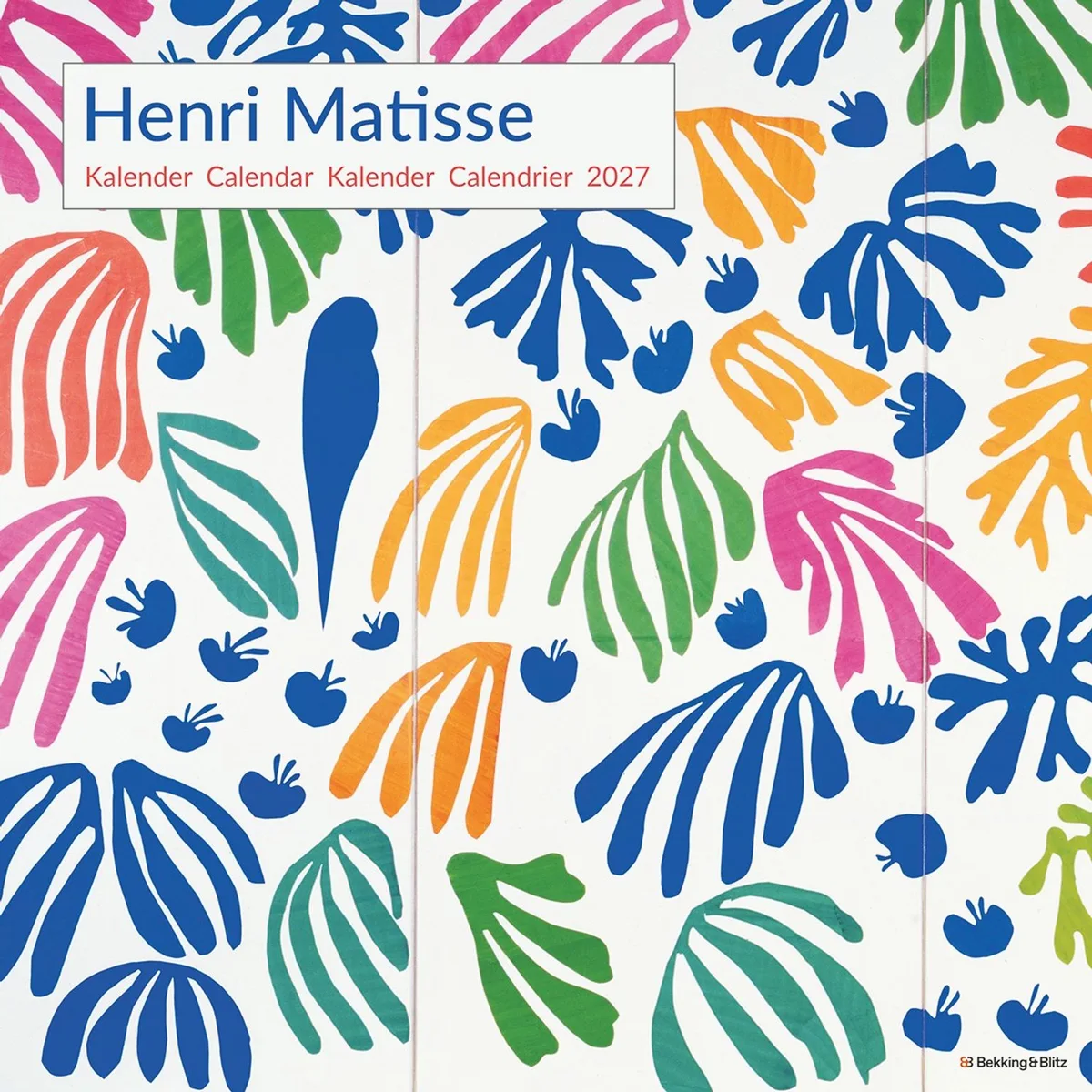 Matisse Kalender 2027 fra Bekking & Blitz i Blå – produktbillede