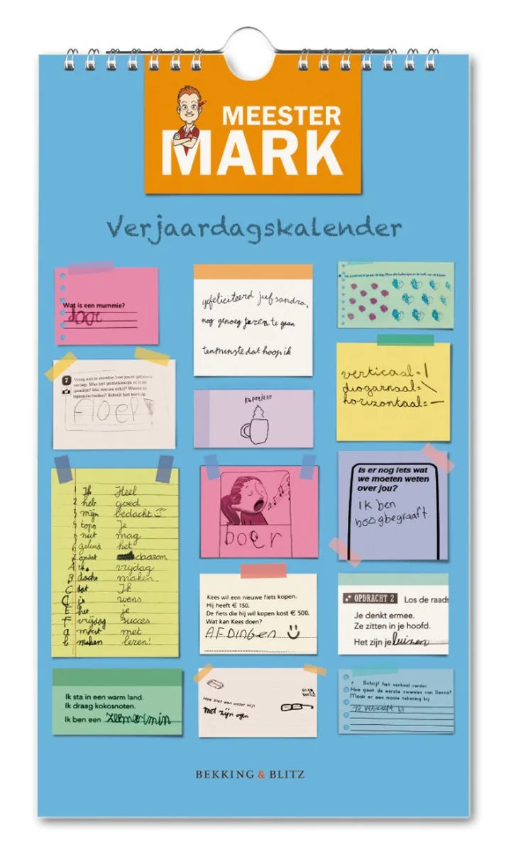 Meester Mark Verjaardagskalender fra Bekking & Blitz i Flerfarvet – produktbillede