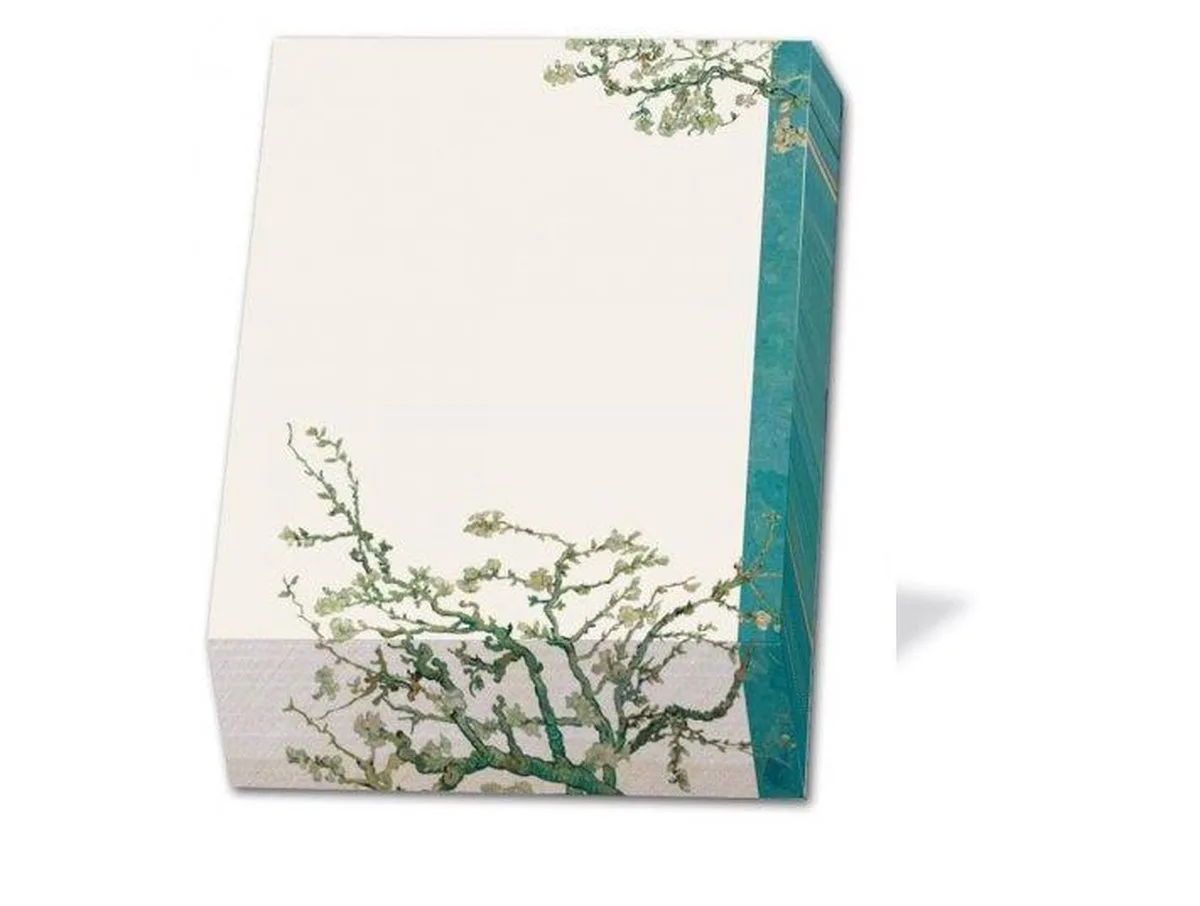 Memo blocnote: AlmBekking & Blitz - Memoblok - Memo blocnote - Notitieblok - Kunst - Amandel bloesem - Almond Blossom - Vincent van Gogh - Van Gogh Museum Amsterdam fra Bekking & Blitz i Flerfarvet – produktbillede