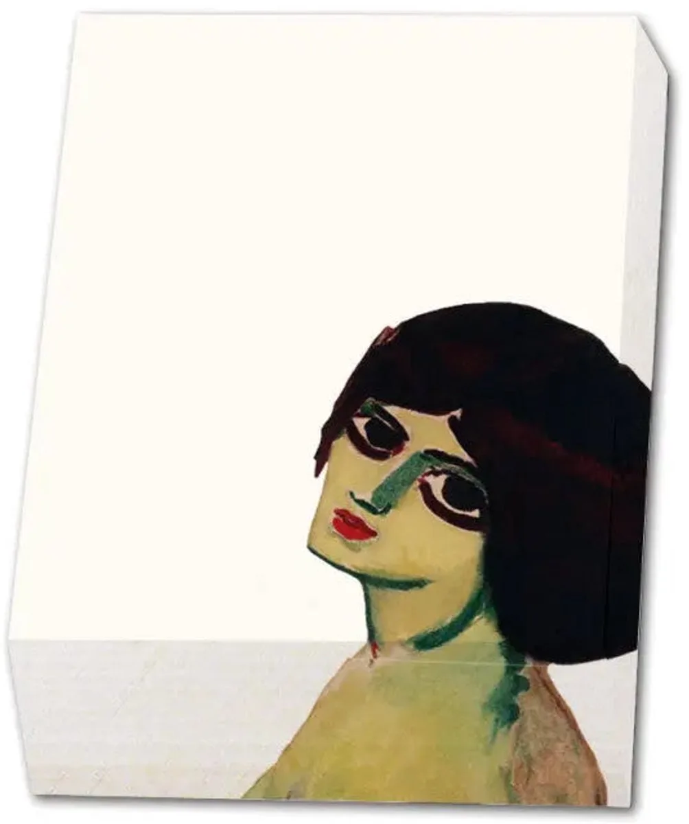 Memo blocnote: Deux yeux, Kees van Dongen, Singer Laren fra Bekking & Blitz i Beige – produktbillede