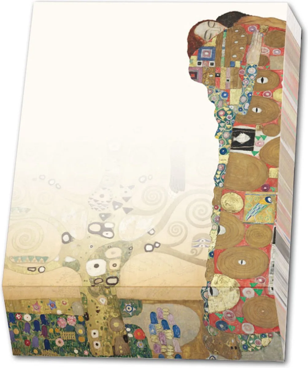 Memo blocnote: Gustav Klimt fra Bekking & Blitz i Gul – produktbillede