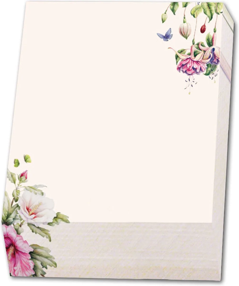 Memo blocnote: Hibiscus, Janneke Brinkman-Salentijn fra Bekking & Blitz i Flerfarvet – produktbillede