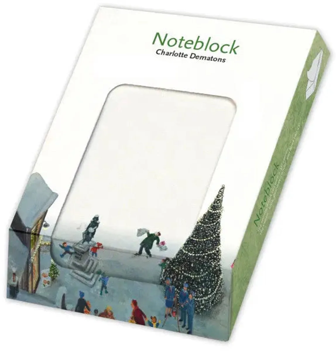 Memo Blocnote Kerstboom – Charlotte Dematons från Bekking & Blitz i Grön – produktbild