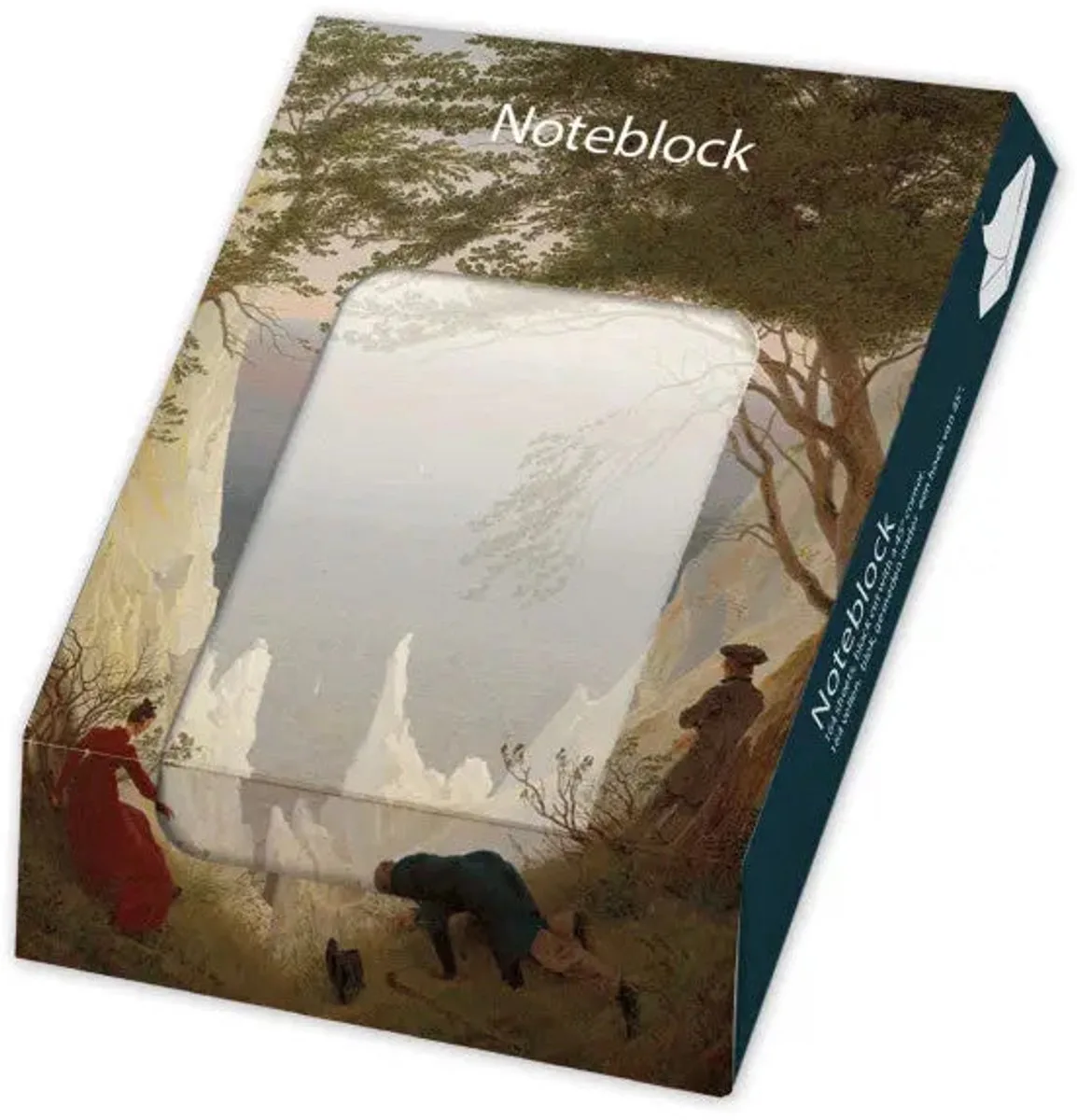 Memo blocnote: Kreidefelsen auf Rügen, Caspar David Friedrich fra Bekking & Blitz i Blå – produktbillede