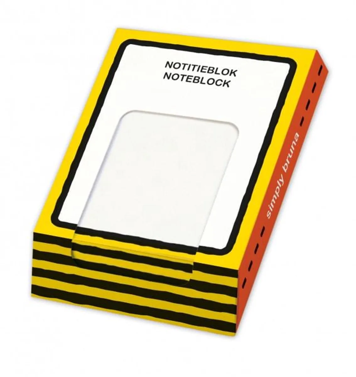 Memo blocnote: Nijntje - Miffy, Simply Bruna, Dick Bruna från Bekking & Blitz i Gul – produktbild