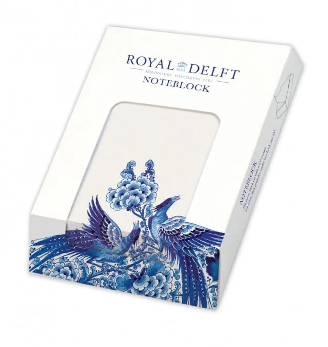 Memo blocnote - Notitieblok - Kunst - Royal Delft - Delfts - Uniek design fra Bekking & Blitz i Blå – produktbillede