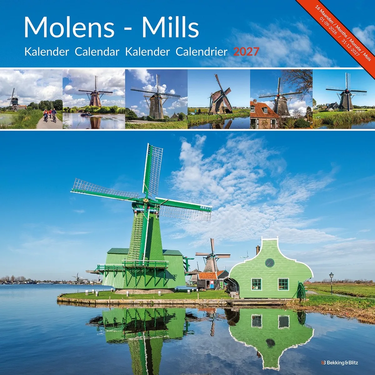Molens Kalender 2027 fra Bekking & Blitz i Flerfarvet – produktbillede