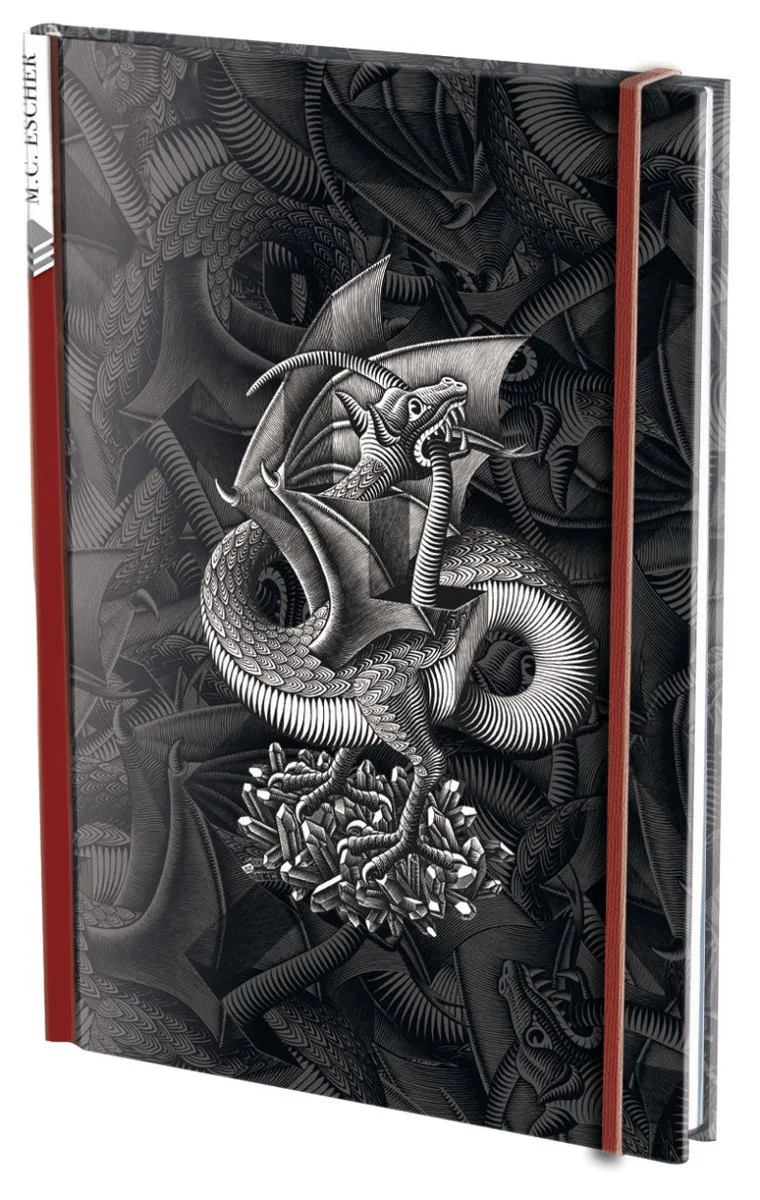 Notitieboek - A5 formaat - Kunst – Grafische kunst – Sterren - M.C. Escher fra Bekking & Blitz i Flerfarvet – produktbillede