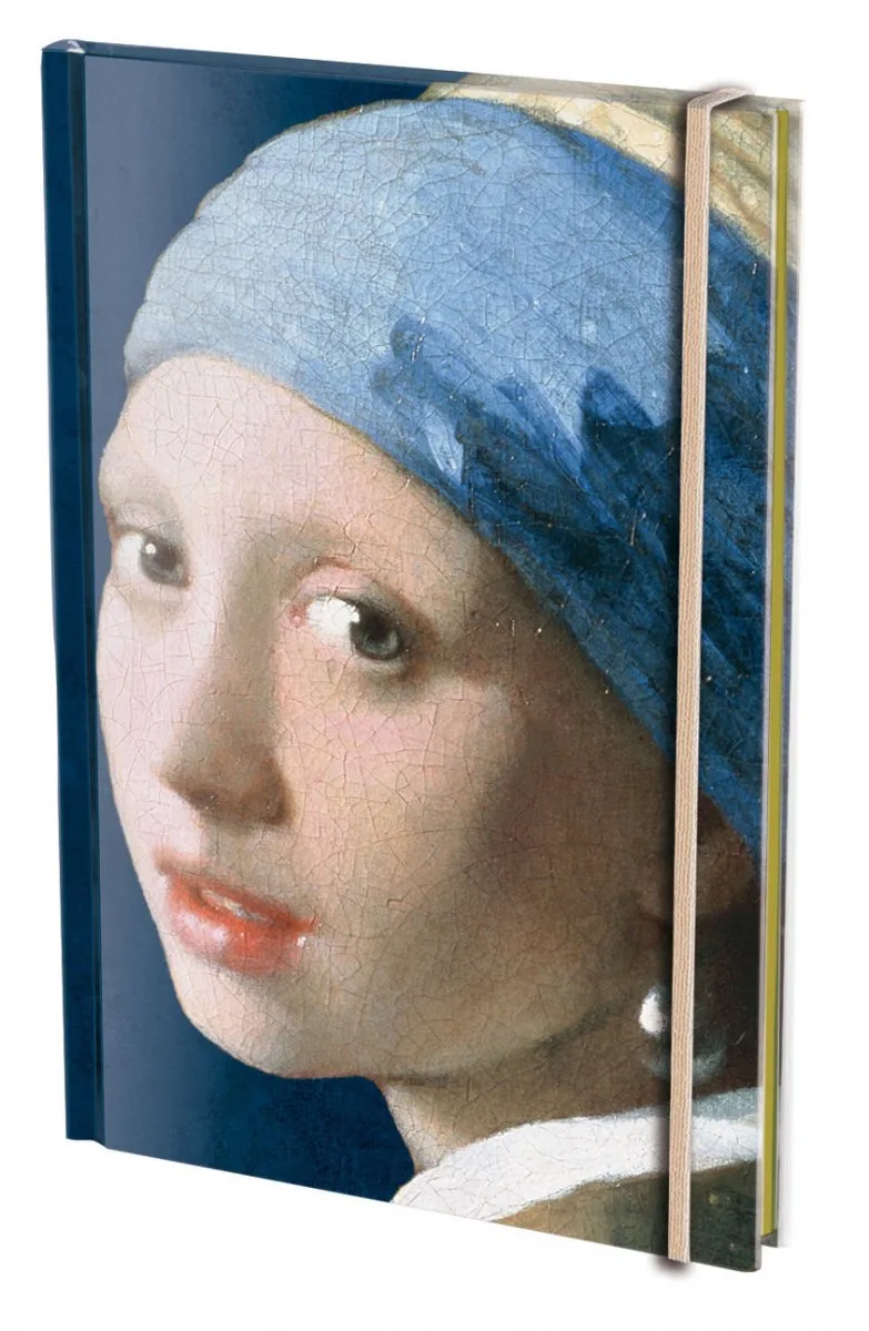Notitieboek - A5 formaat - Kunst – Meisje met de Parel - Girl with the Pearl Earring - Johannes Vermeer - Mauritshuis Den Haag de Bekking & Blitz en Multicolore – photo produit
