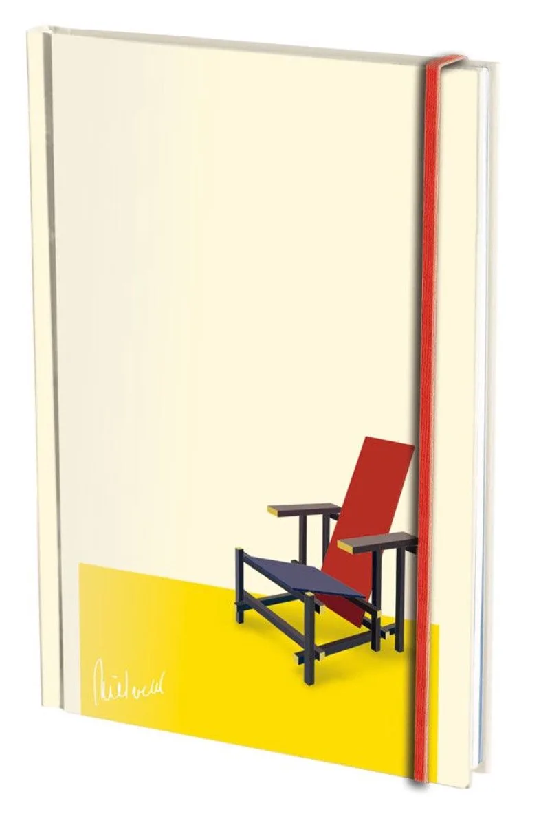 Notitieboek A5, harde kaft: Rood blauwe stoel, Gerrit Rietveld, Rietveld Schröderhuis fra Bekking & Blitz i Beige – produktbillede