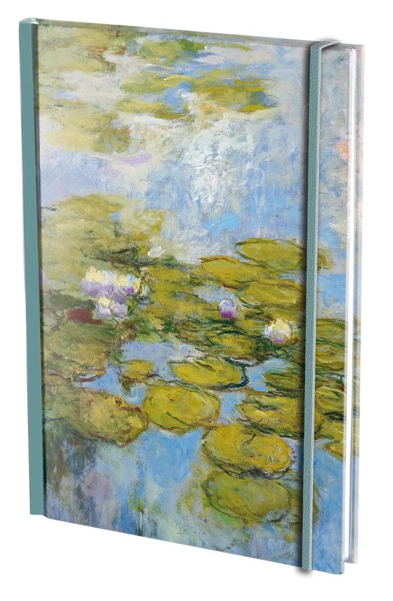 Notitieboek A5, harde kaft: Waterlelies, Claude Monet fra Bekking & Blitz i Flerfarvet – produktbillede