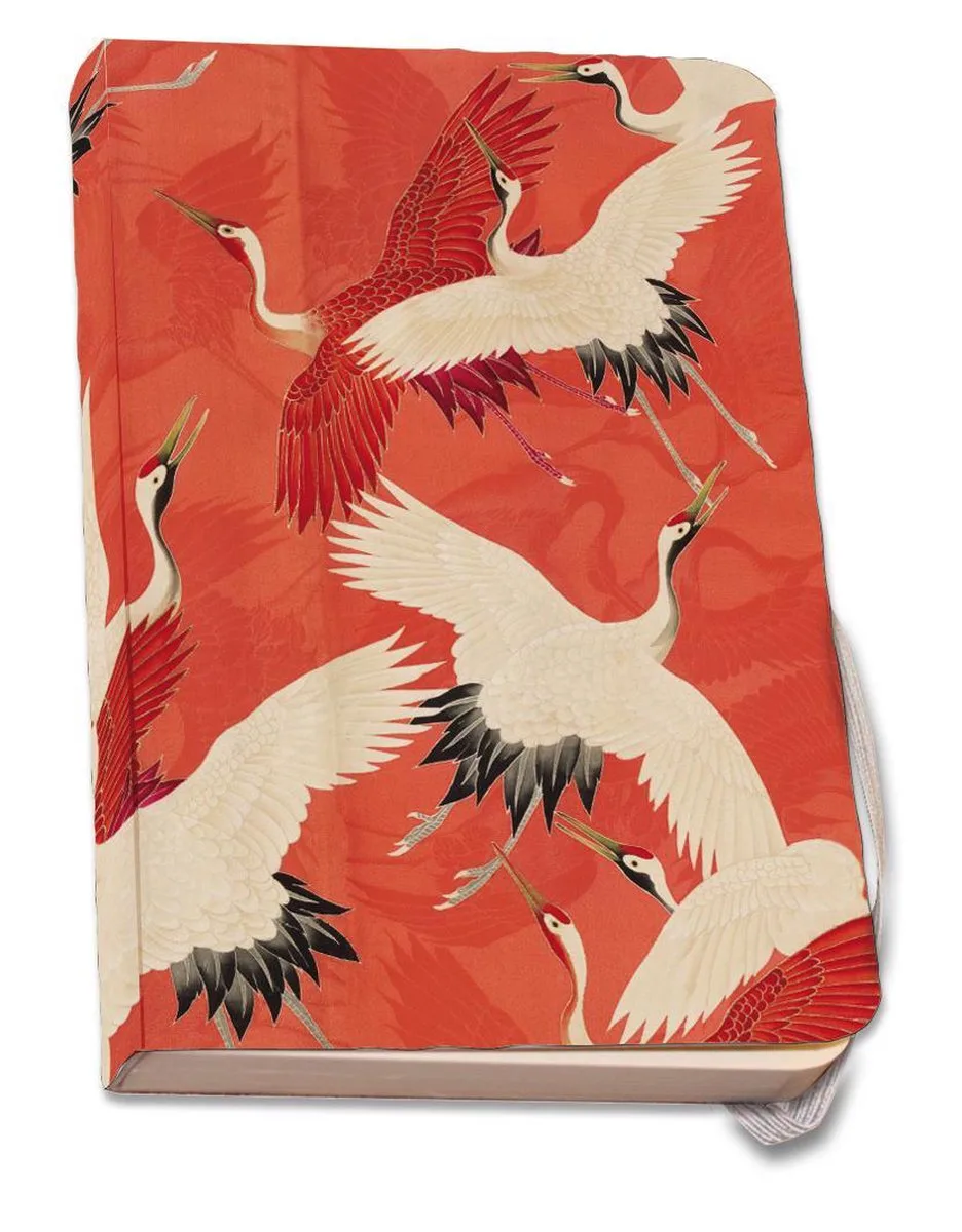 Notitieboek A5, zachte kaft: Woman haori with Red and White Cranes, Collection Rijksmuseum Amsterdam de Bekking & Blitz en Multicolor 11 – photo produit