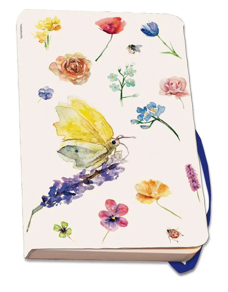 Notitieboek A6, zachte kaft: Vlinders & bloemen, Michelle Dujardin fra Bekking & Blitz i Vlinders & bloemen, Michelle Dujardin – produktbillede