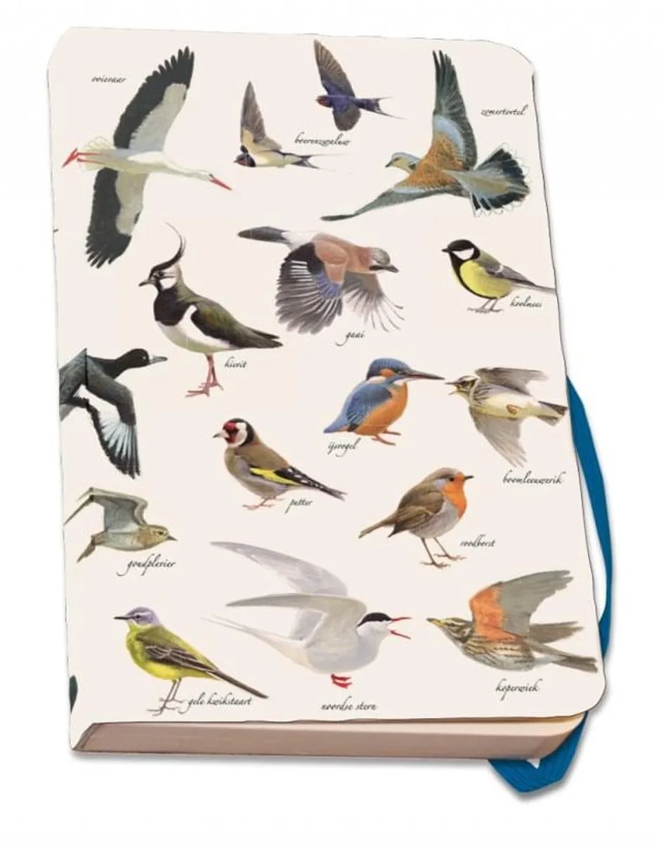 Notitieboek A6, zachte kaft: Vogels, Elwin van der Kolk, Vogelbescherming Nederland från Bekking & Blitz i Vogels, Elwin van der Kolk, Vogelbescherming – produktbild