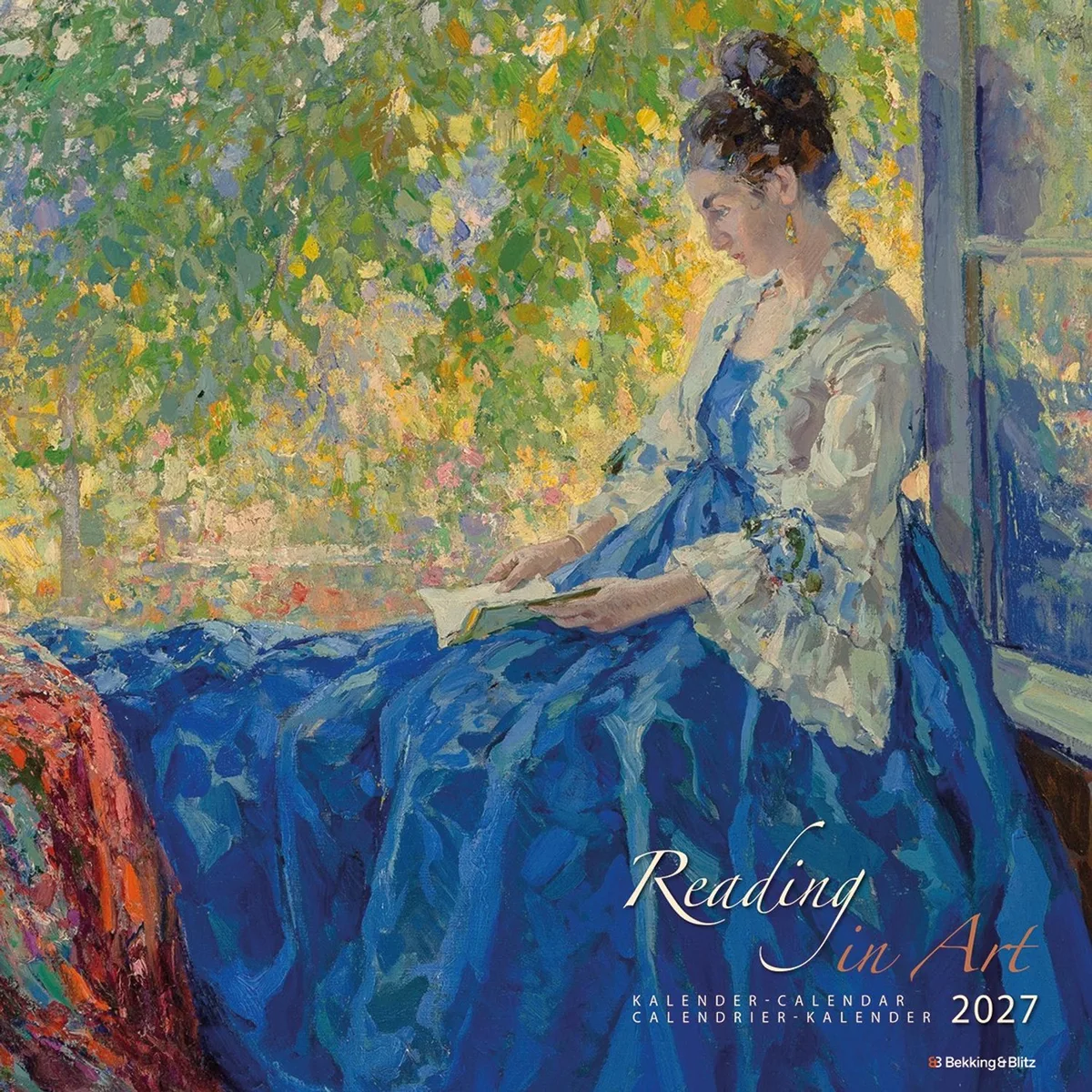 Reading in Art Kalender 2027 de Bekking & Blitz en Bleu – photo produit