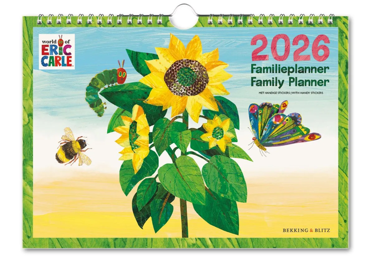 Rupsje Nooitgenoeg familie planner 2026 fra Bekking & Blitz i Flerfarvet – produktbillede