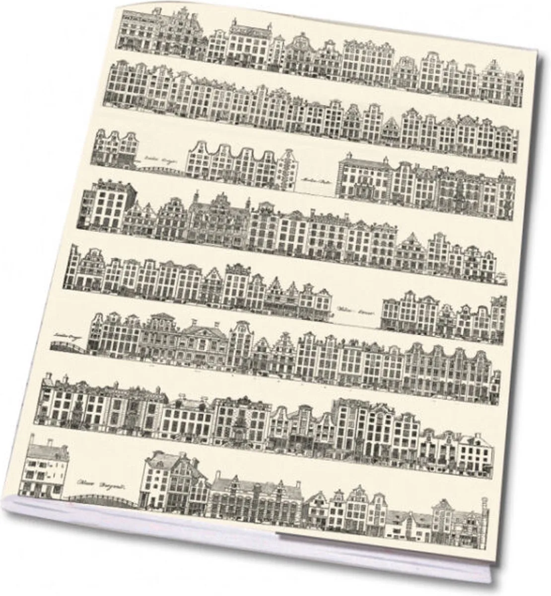 Set van 3 schriften Casper Philips Jacobszoon GRACHTENPANDJES de Bekking & Blitz en Zwart wit – photo produit