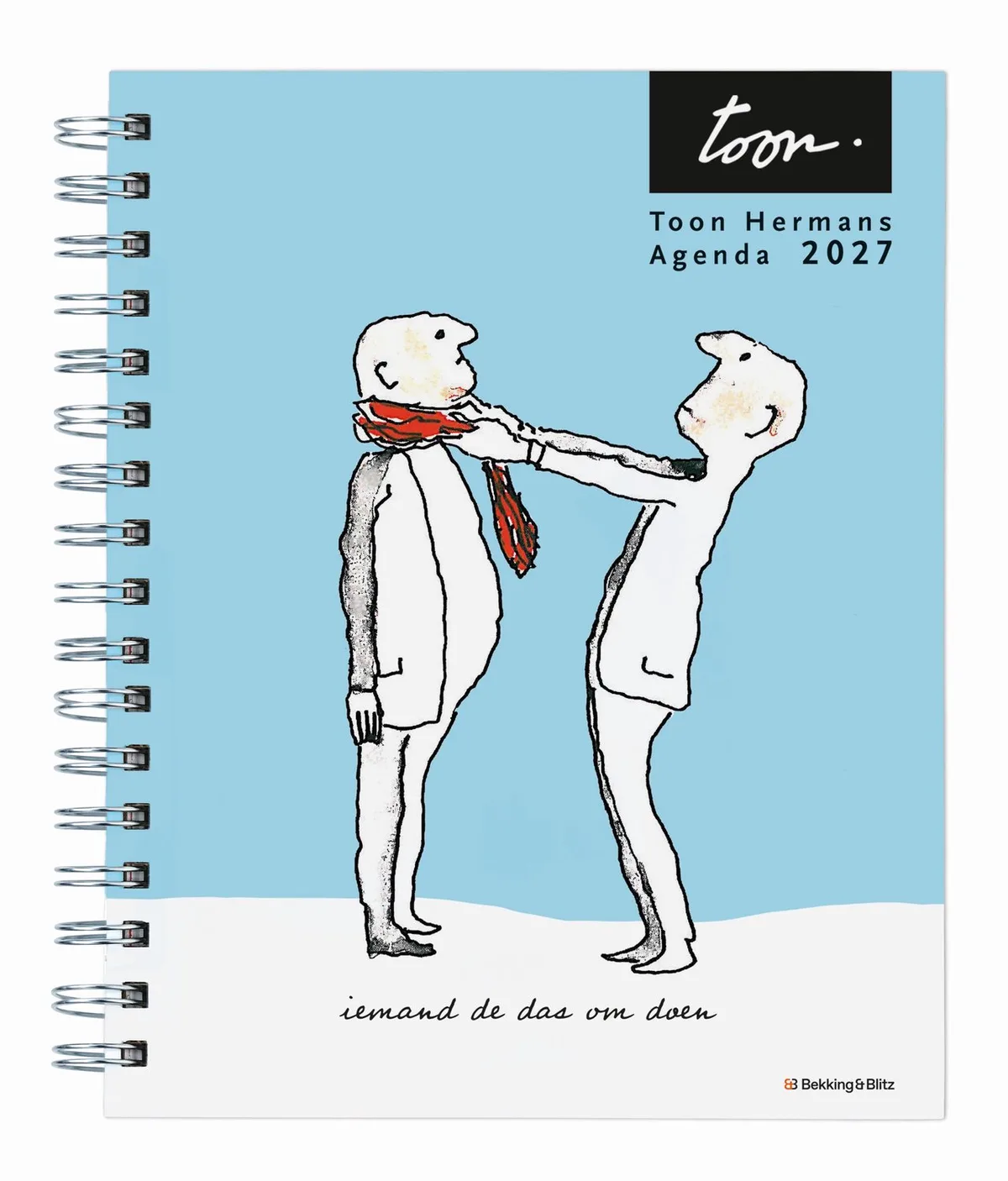 Toon Hermans Weekagenda 2027 fra Bekking & Blitz i Blå – produktbillede