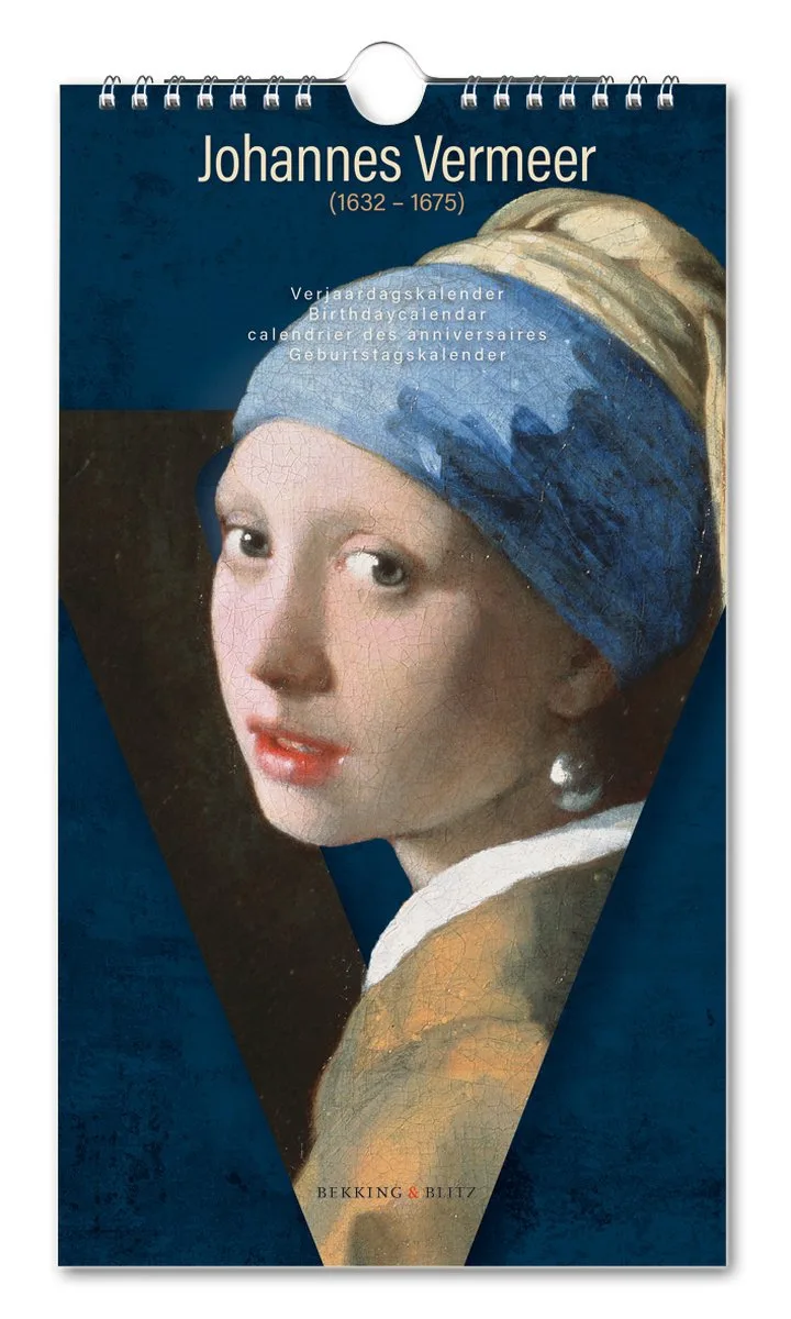 Verjaardagskalender – Kunstkalender – Museumkalender – Het Meisje met de Parel – Johannes Vermeer – Mauritshuis Den Haag van Bekking & Blitz in Meerkleurig – productfoto