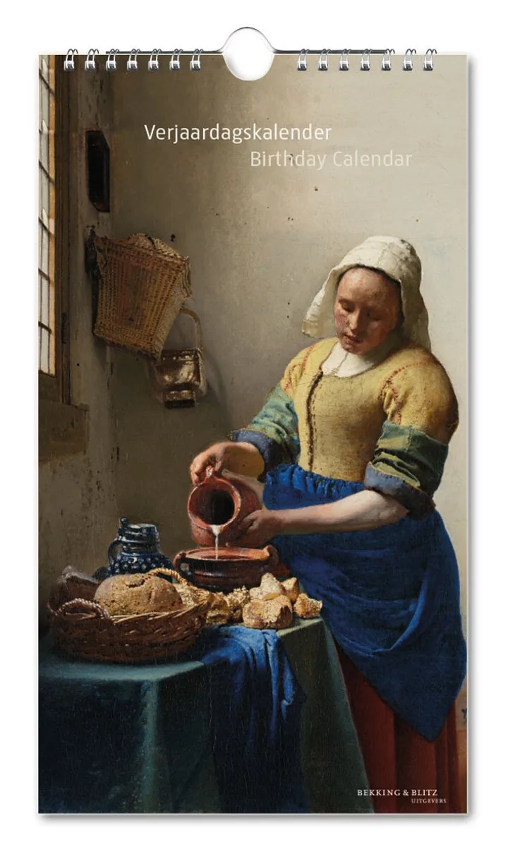 Verjaardagskalender - Kunstkalender - Rijksmuseum - Masterpieces - Meesterwerken fra Bekking & Blitz i Flerfarvet – produktbillede