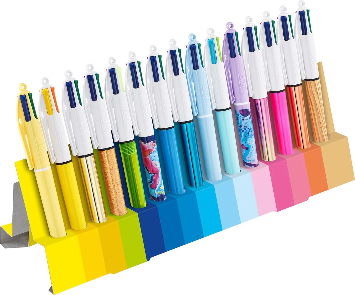 4-Farben-Kugelschreiber 4 Colours, Schreibfarbe: farbsortiert van BIC – productfoto
