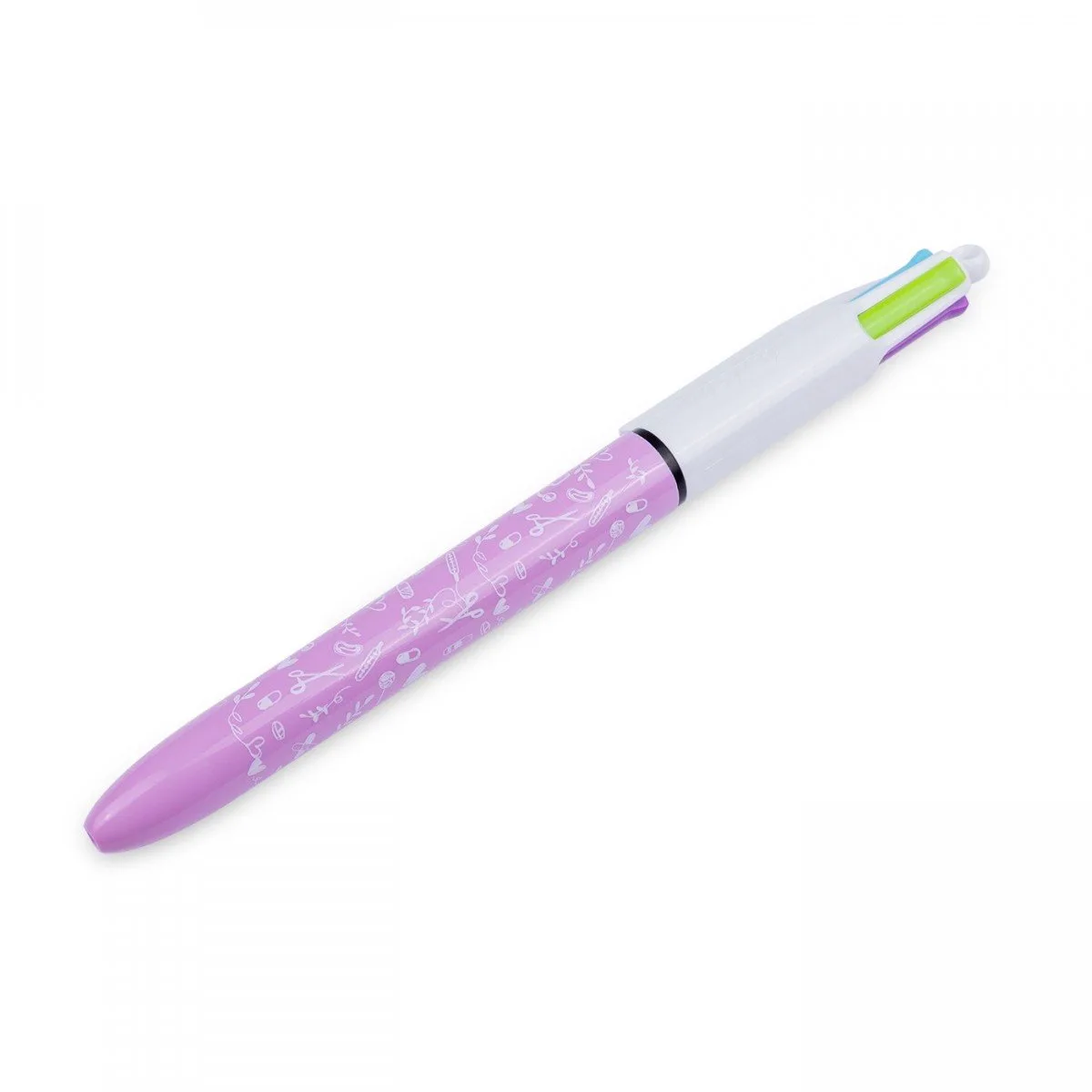 Ballpoint Pen - 4 Kleuren - Sweet Collection - Leuke Print de BIC en Blanc – photo produit